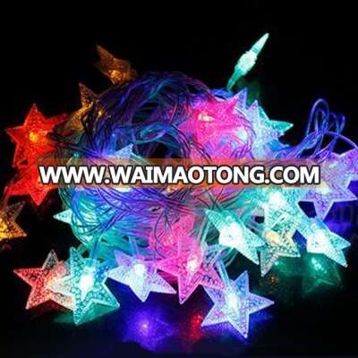 LED Star rose chuzzle string lights Hot sale Multi-color Battery Operated christmas decoration light